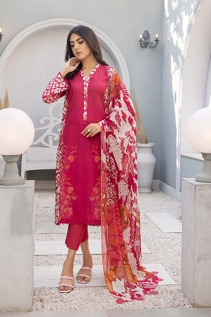 Charizma C-Prints Vol-03 Unstitched Printed Lawn 3 Piece Suit CP23-23