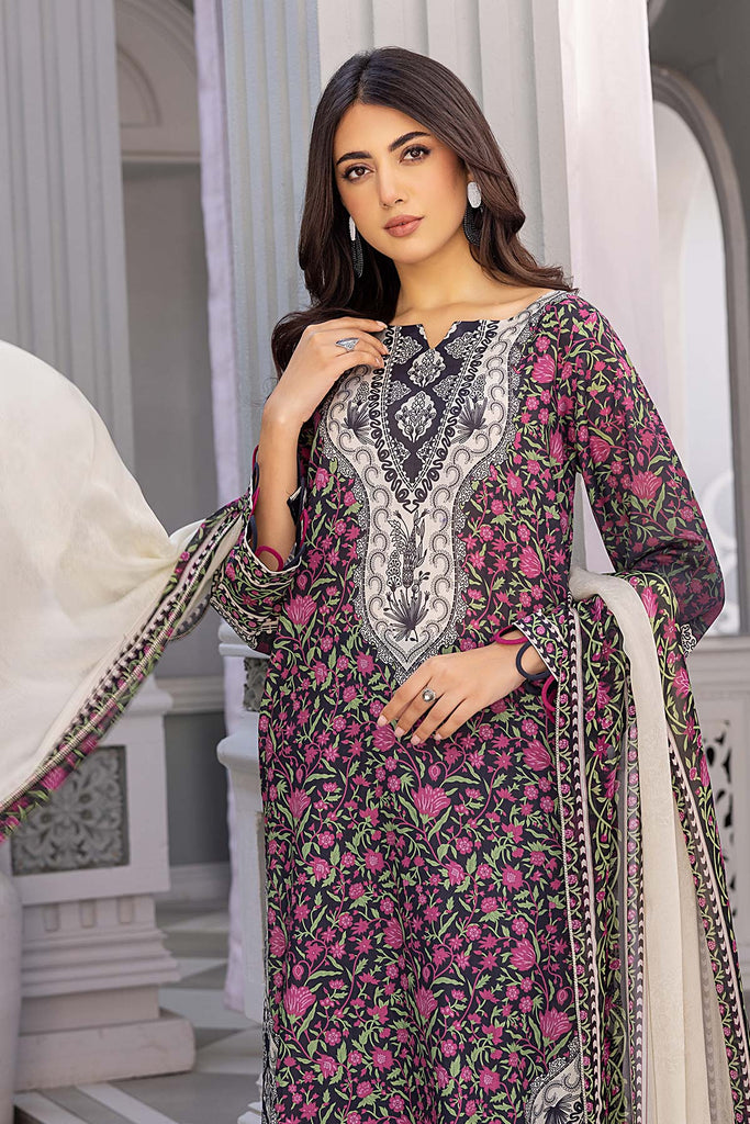 Charizma C-Prints Vol-03 Unstitched Printed Lawn 3 Piece Suit CP23-24