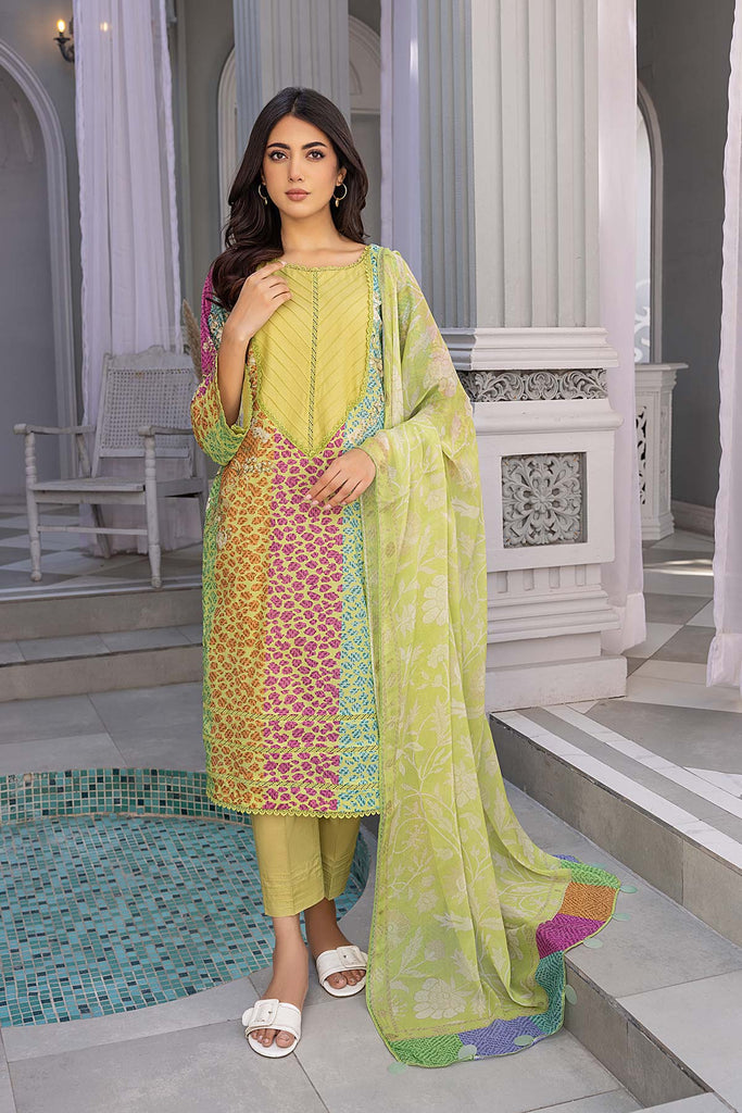 Charizma C-Prints Vol-03 Unstitched Printed Lawn 3 Piece Suit CP23-25