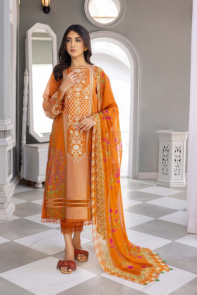 Charizma C-Prints Vol-03 Unstitched Printed Lawn 3 Piece Suit CP23-27