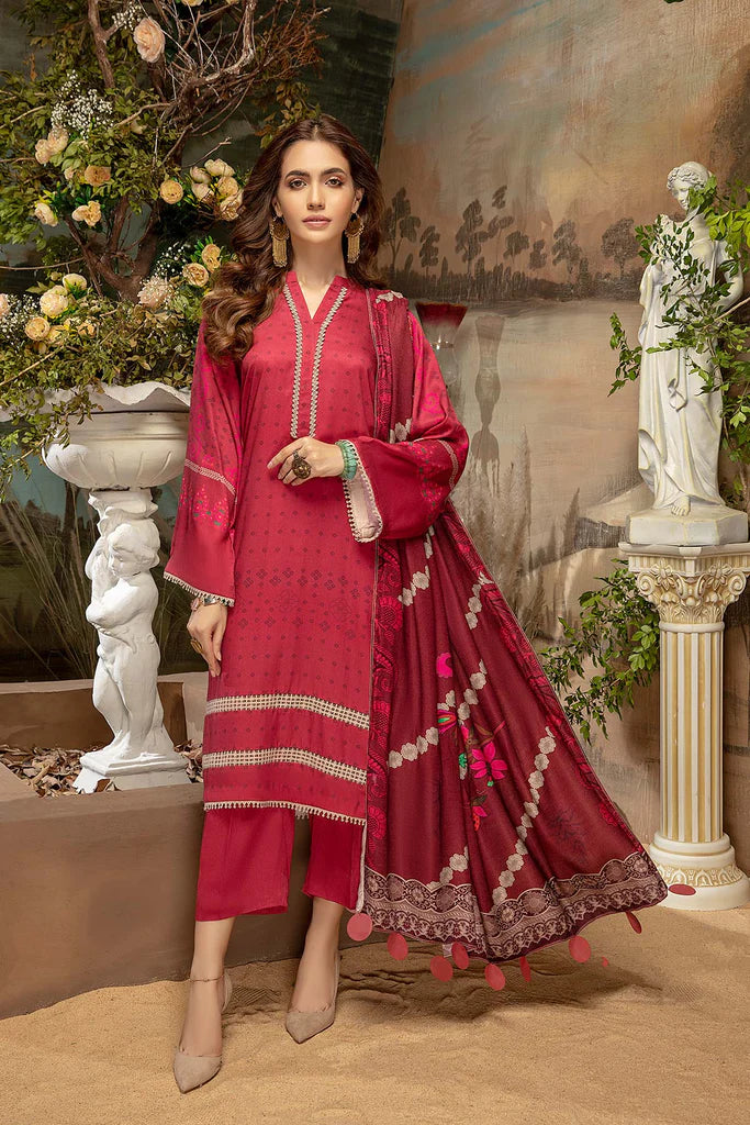 Charizma C-Prints Beyond Casuals Unstitched Kotail Printed 3Pc Suit CPW-14