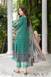 Charizma C-Prints Unstitched Slub Linen 3Pc Suit CPW22-18