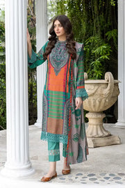 Charizma C-Prints Unstitched Slub Linen 3Pc Suit CPW22-18