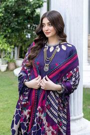 Charizma C-Prints Unstitched Slub Linen 3Pc Suit CPW22-20