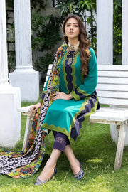 Charizma C-Prints Unstitched Slub Linen 3Pc Suit CPW22-22