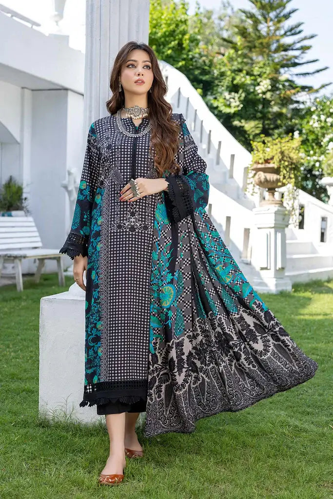 Charizma C-Prints Unstitched Slub Linen 3Pc Suit CPW22-24