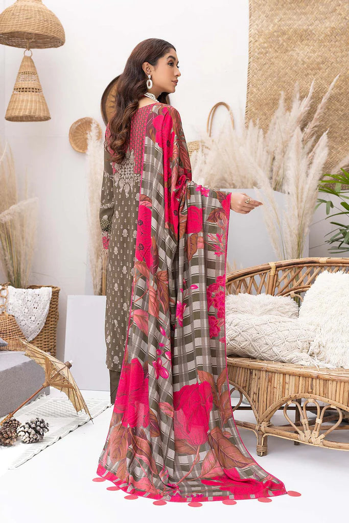 Charizma C-Prints Unstitched Slub Linen 3Pc Suit CPW22-28