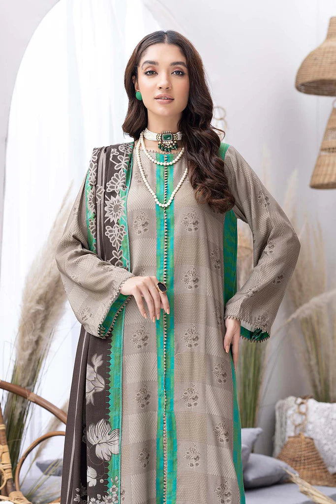 Charizma C-Prints Unstitched Slub Linen 3Pc Suit CPW22-30