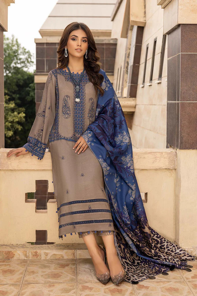Charizma C-Prints Unstitched Dhanak 3Pc Suit CPW22-34
