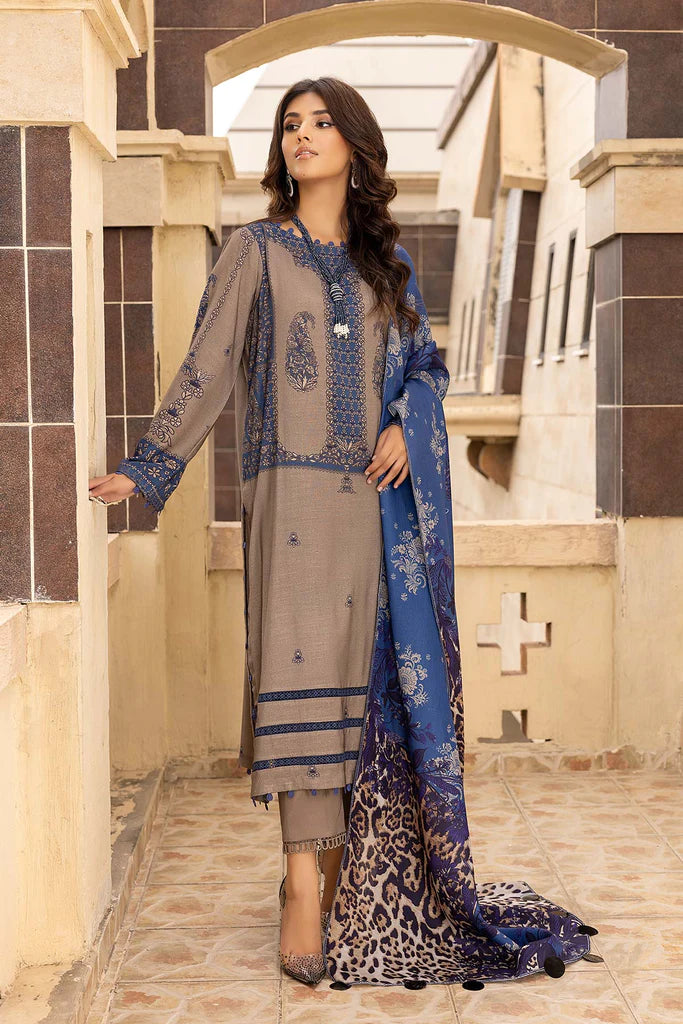 Charizma C-Prints Unstitched Dhanak 3Pc Suit CPW22-34