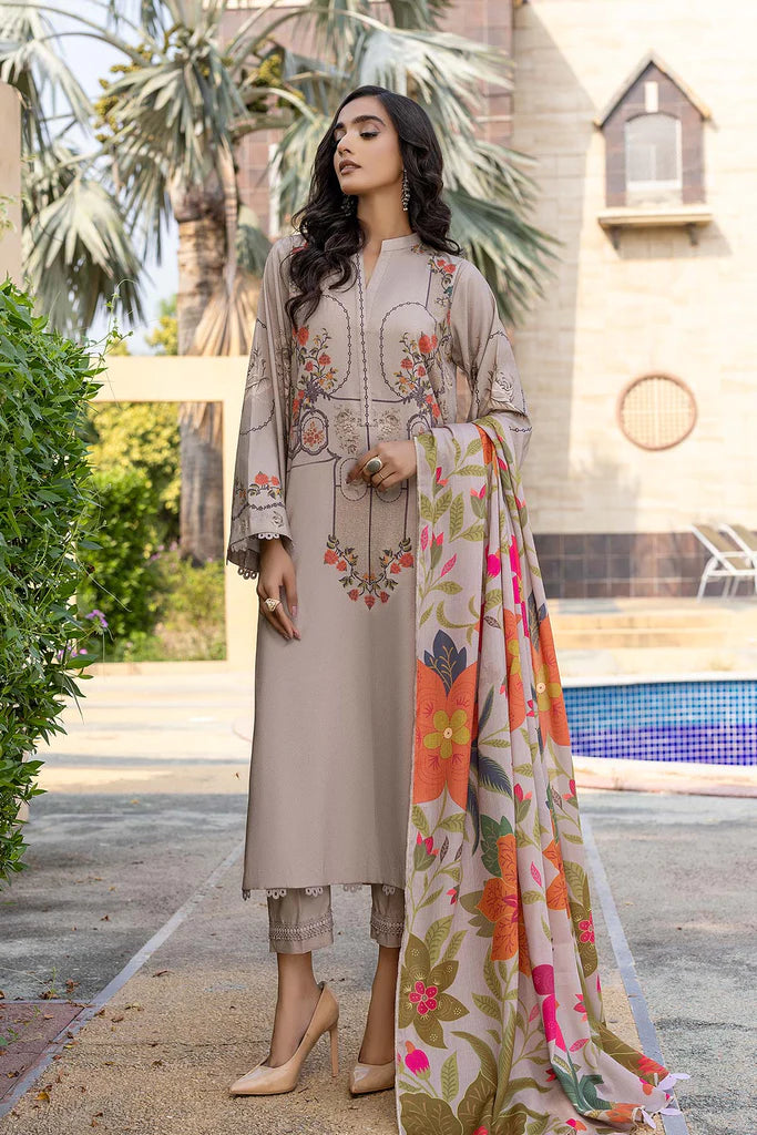 Charizma C-Prints Unstitched Dhanak 3Pc Suit CPW22-42