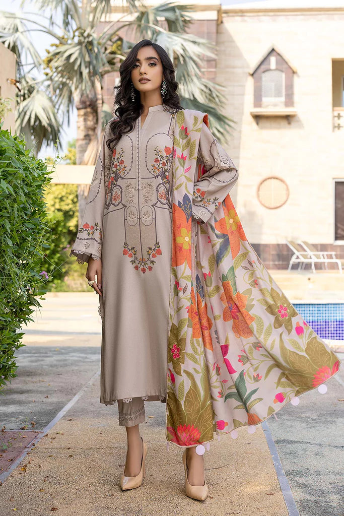 Charizma C-Prints Unstitched Dhanak 3Pc Suit CPW22-42