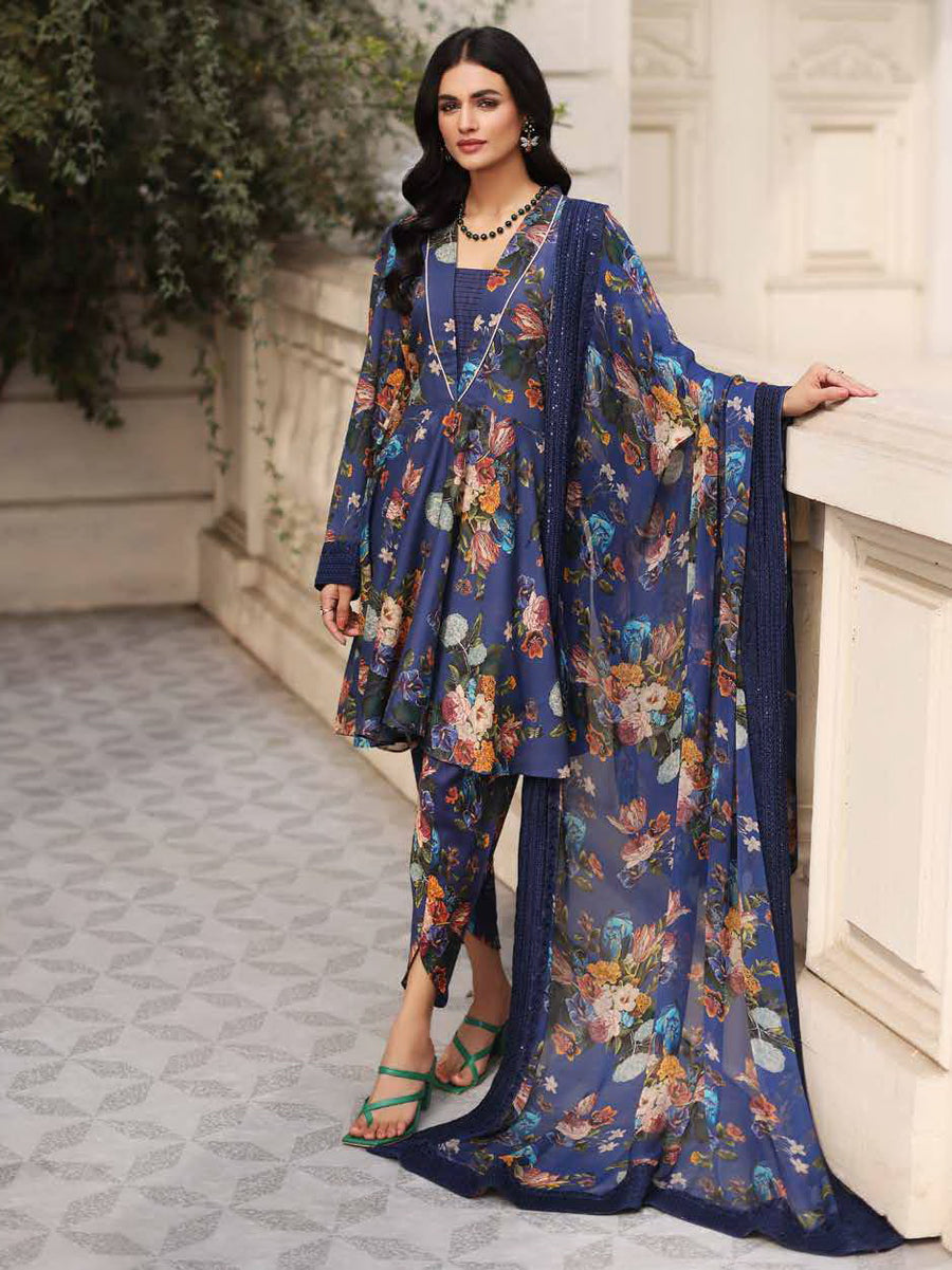 Charizma Rang-e-Bahaar Embroidered Lawn Unstitched 3 Piece Suit CRB-01