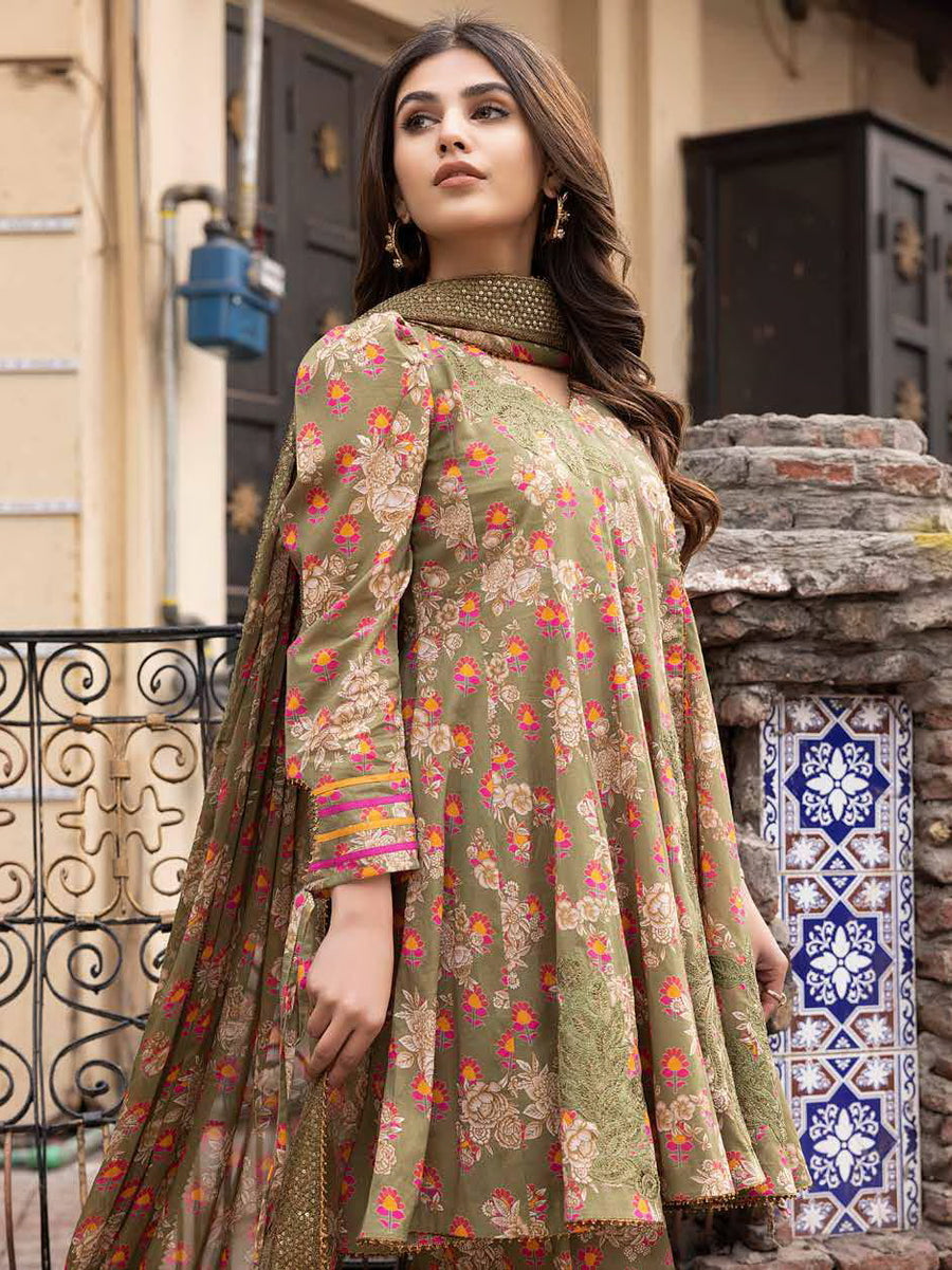 Charizma Rang-e-Bahaar Embroidered Lawn Unstitched 3 Piece Suit CRB-09