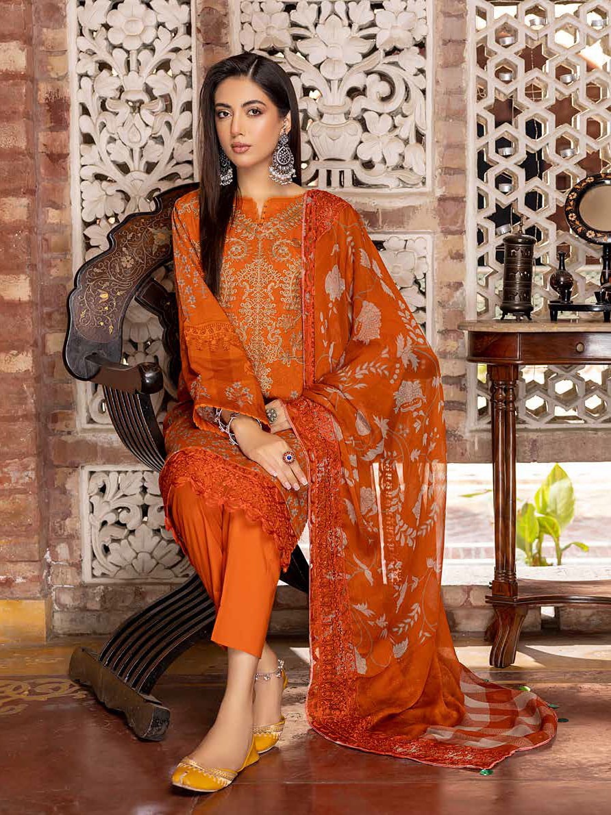 Charizma Swissmiss Unstitched Embroidered 3Pc Suit CSM-06