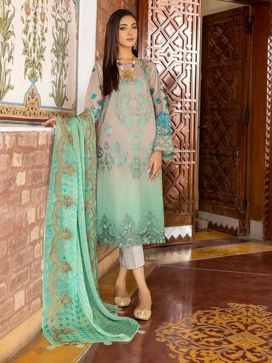 Charizma Swissmiss Unstitched Embroidered 3Pc Suit CSM-07
