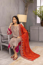 Charizma Swissmiss Unstitched Embroidered Swiss Voil 3Pc CSM22-10