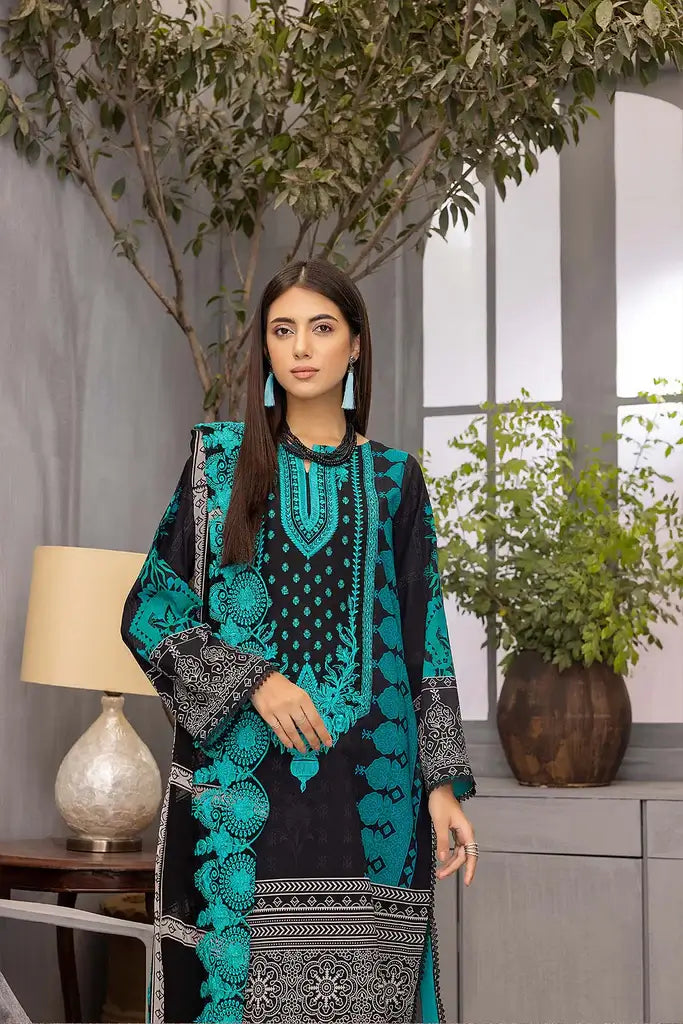 Charizma Swissmiss Unstitched Embroidered Swiss Voil 3Pc CSM22-11
