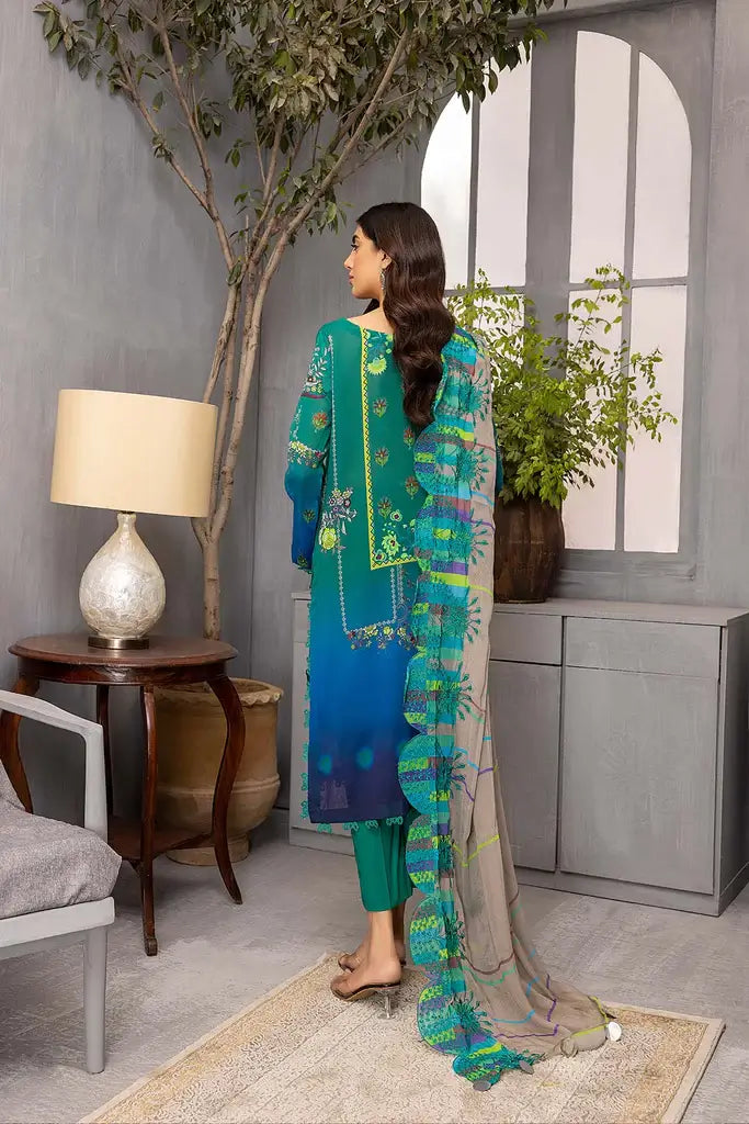 Charizma Swissmiss Unstitched Embroidered Swiss Voil 3Pc CSM22-13