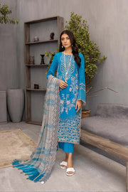 Charizma Swissmiss Unstitched Embroidered Swiss Voil 3Pc CSM22-16
