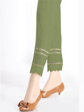 Premium Unstitched Cotton Plain Trouser Fabric CT-GD-91 Sage - FaisalFabrics.pk
