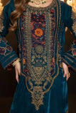 Charizma Signature Unstitched Embroidered Velvet 3Pc Suit CV22-02