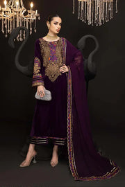 Charizma Signature Unstitched Embroidered Velvet 3Pc Suit CV22-06