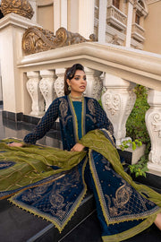 Charizma Signature Unstitched Embroidered Velvet 3Pc Suit CV22-07