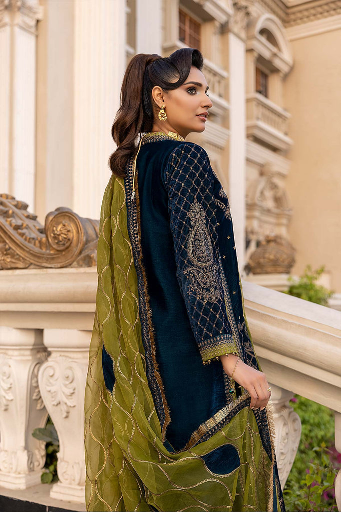 Charizma Signature Unstitched Embroidered Velvet 3Pc Suit CV22-07