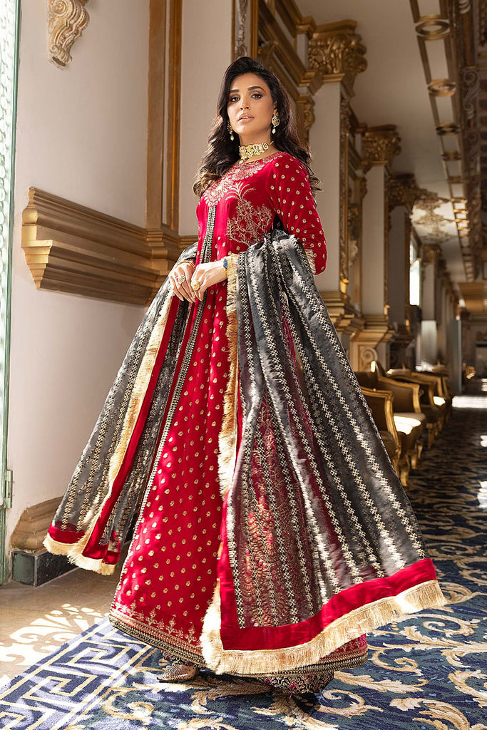 Charizma Signature Unstitched Embroidered Velvet 3Pc Suit CV22-08
