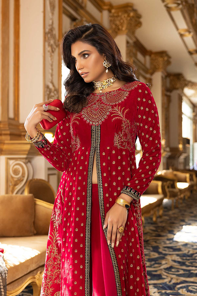 Charizma Signature Unstitched Embroidered Velvet 3Pc Suit CV22-08