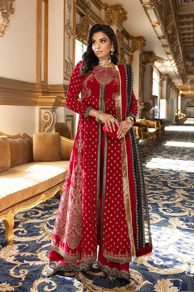 Charizma Signature Unstitched Embroidered Velvet 3Pc Suit CV22-08