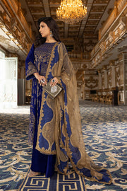 Charizma Signature Unstitched Embroidered Velvet 3Pc Suit CV22-09