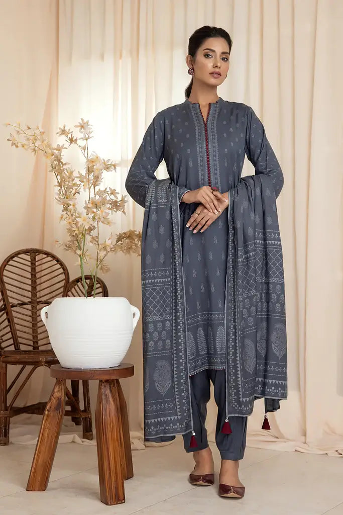 Lakhany Cashmi Vool Unstitched Printed 3Pc Suit CVC-1001-C