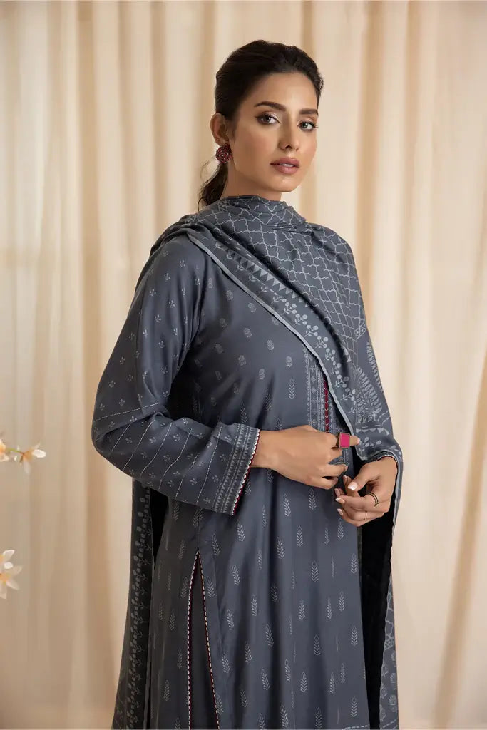 Lakhany Cashmi Vool Unstitched Printed 3Pc Suit CVC-1001-C