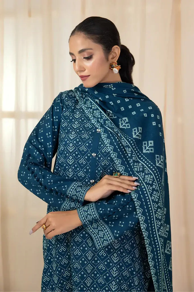 Lakhany Cashmi Vool Unstitched Printed 3Pc Suit CVC-1002-A