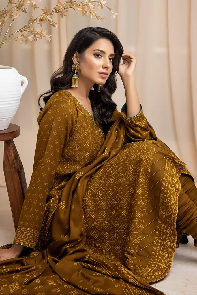 Lakhany Cashmi Vool Unstitched Printed 3Pc Suit CVC-1002-B