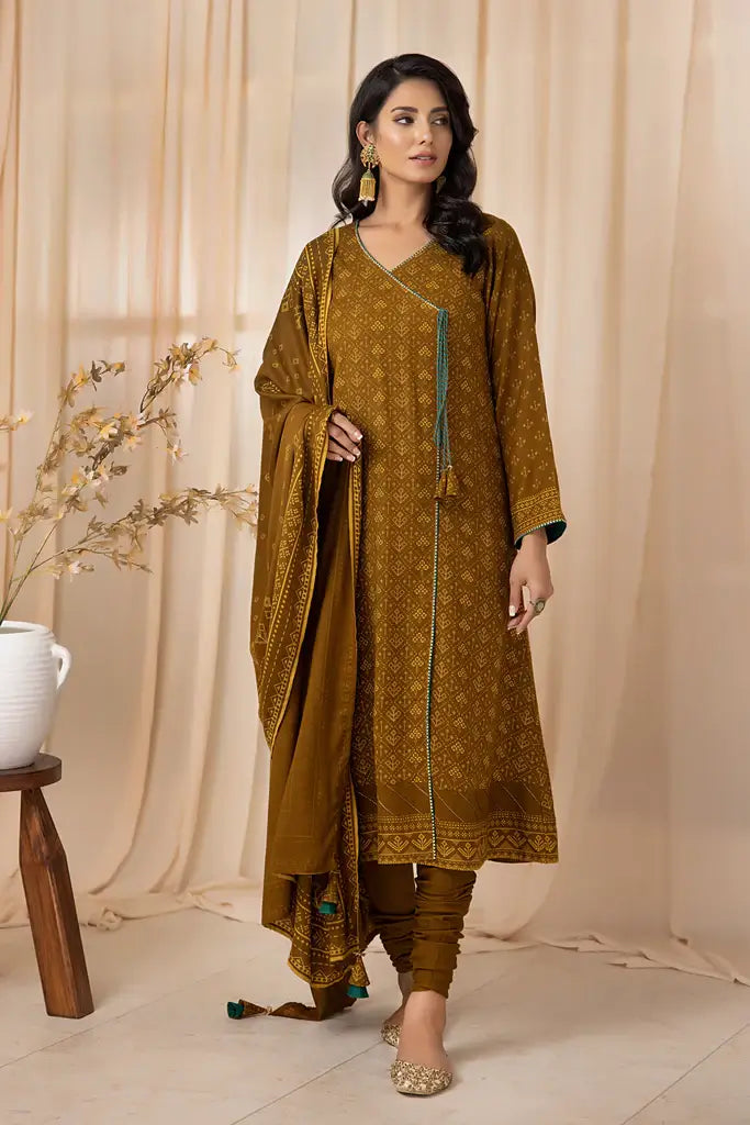 Lakhany Cashmi Vool Unstitched Printed 3Pc Suit CVC-1002-B