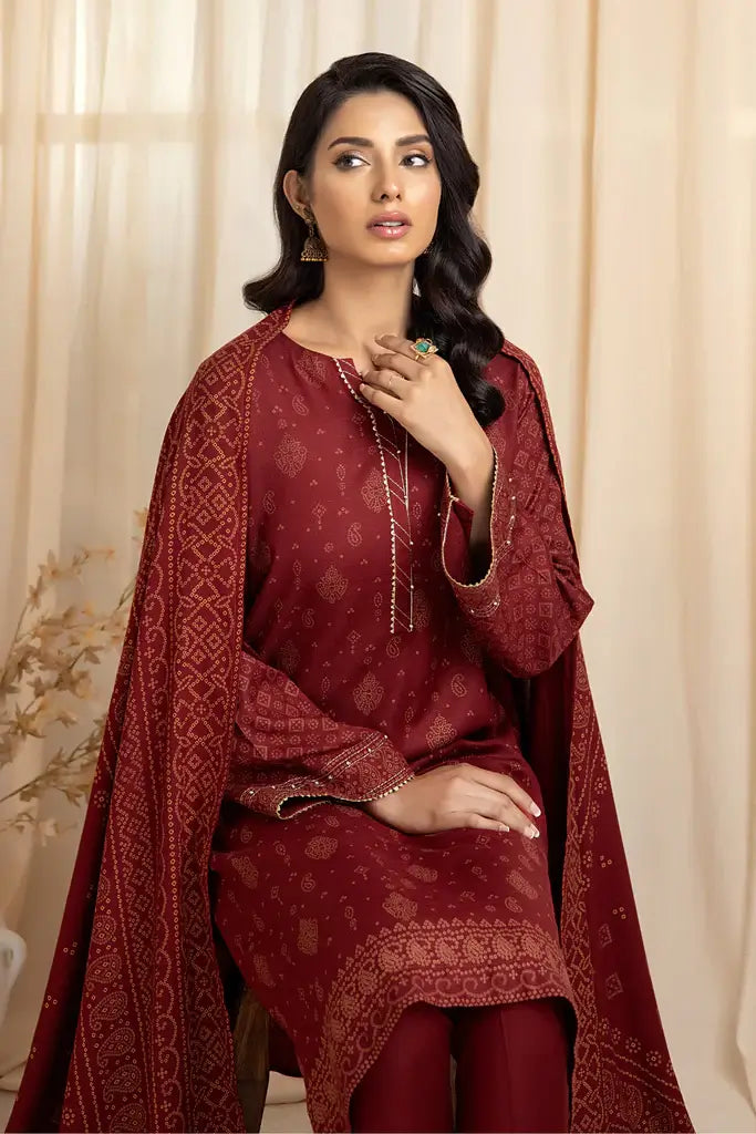 Lakhany Cashmi Vool Unstitched Printed 3Pc Suit CVC-1005-A