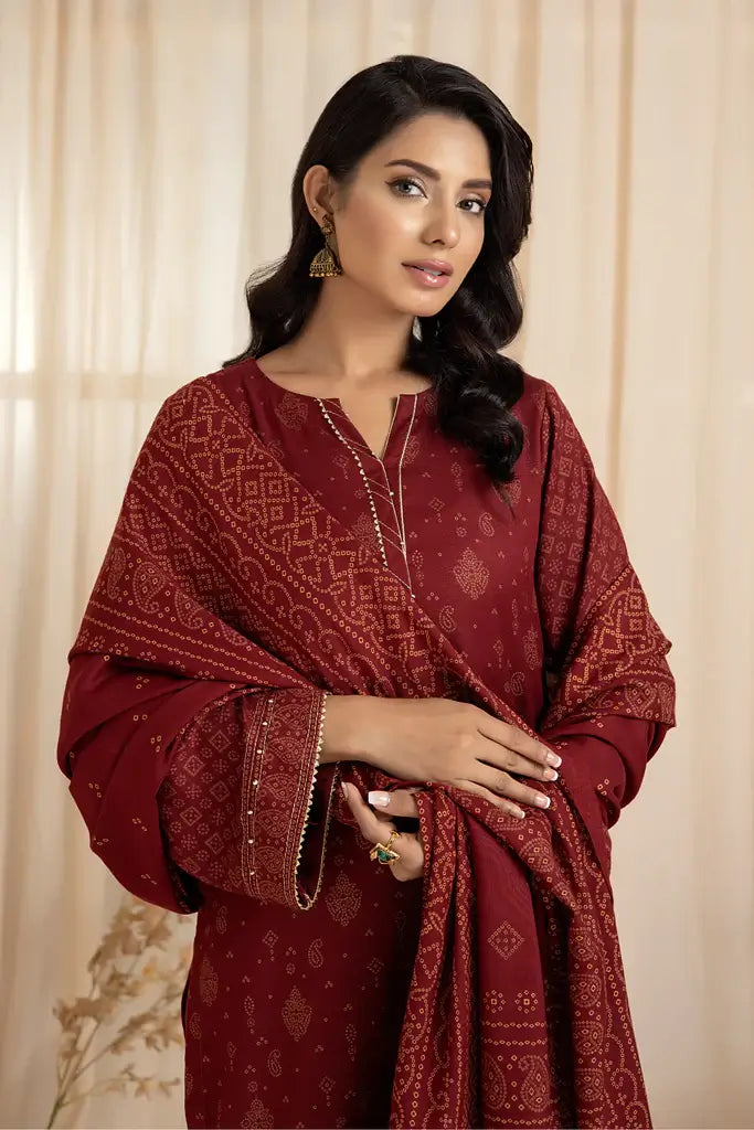 Lakhany Cashmi Vool Unstitched Printed 3Pc Suit CVC-1005-A