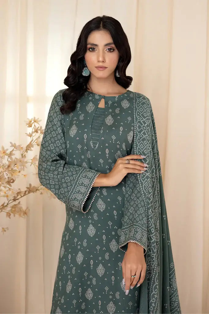 Lakhany Cashmi Vool Unstitched Printed 3Pc Suit CVC-1005-C