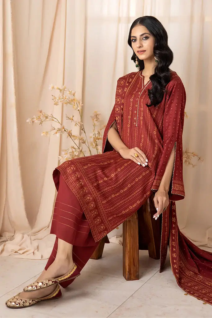 Lakhany Cashmi Vool Unstitched Printed 3Pc Suit CVC-1007-A