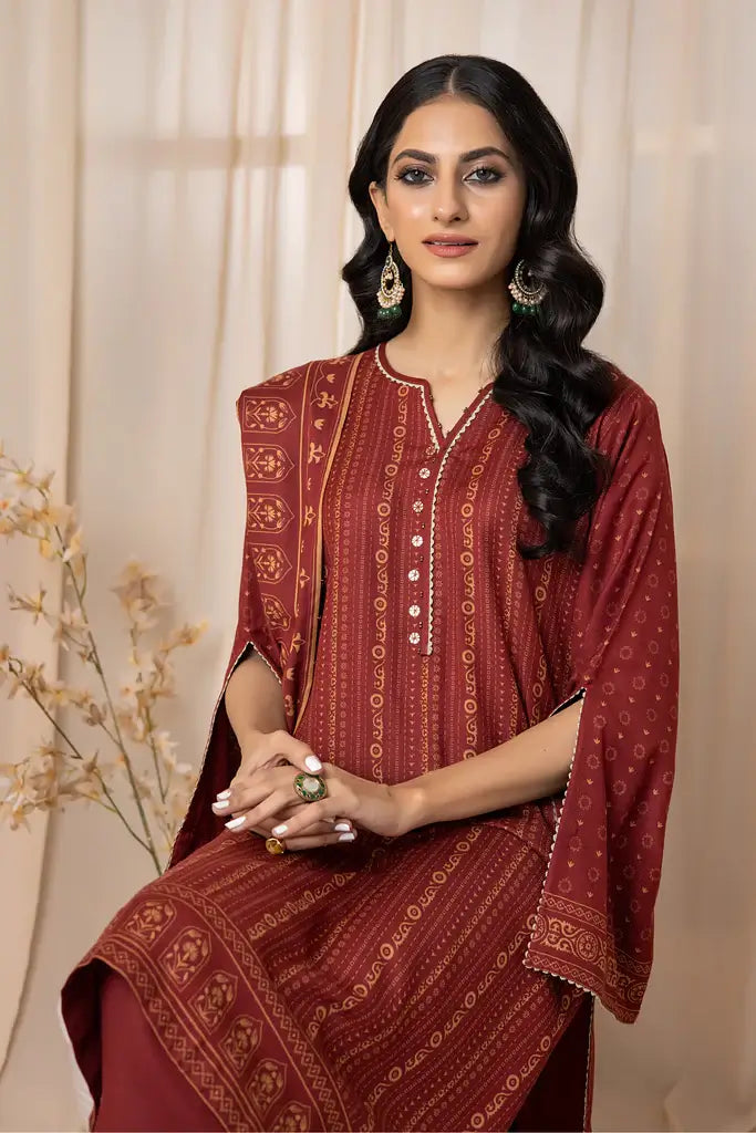 Lakhany Cashmi Vool Unstitched Printed 3Pc Suit CVC-1007-A