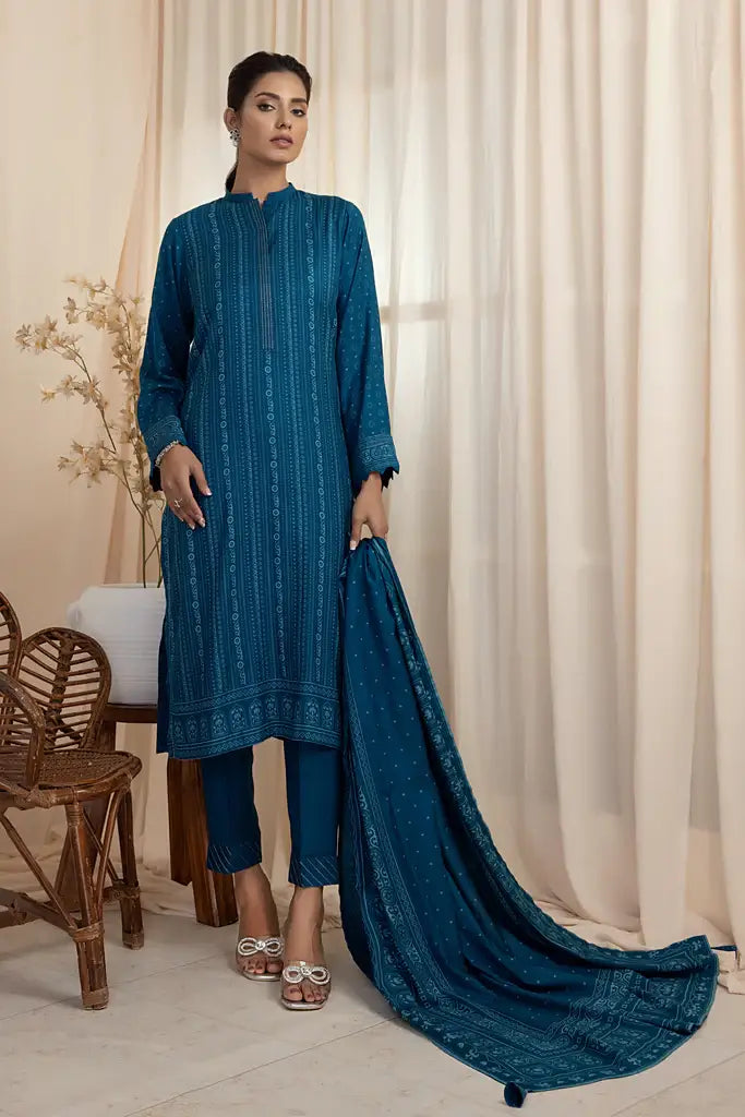 Lakhany Cashmi Vool Unstitched Printed 3Pc Suit CVC-1007-B