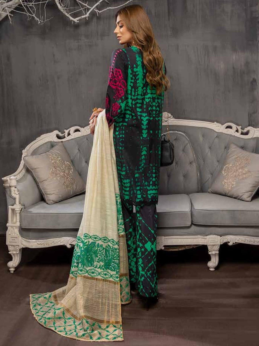 Charizma Viscose Silk Fall Winter Embroidered 3pc Suit CVS-10 - FaisalFabrics.pk