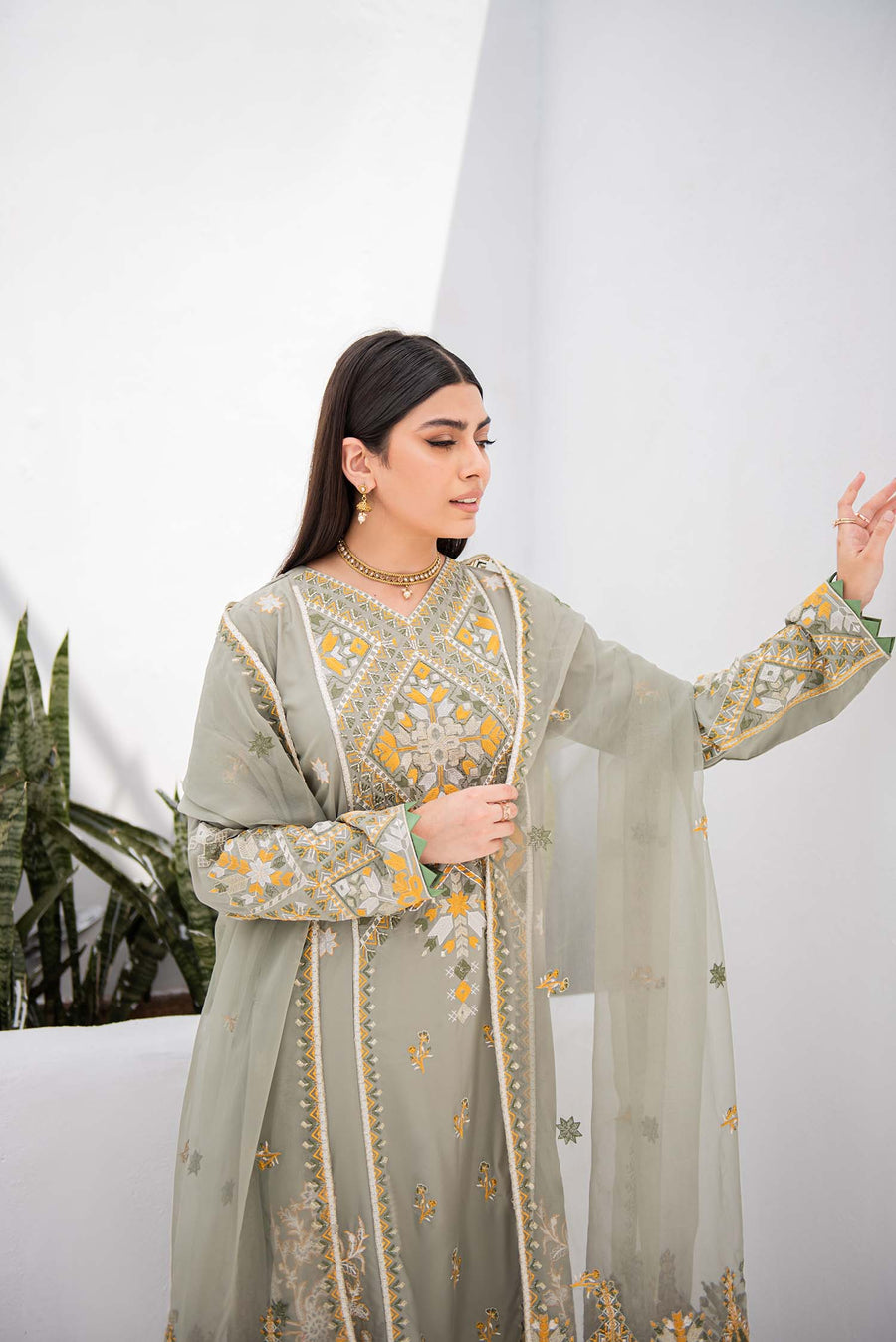 Nuriyaa Festive Formal 3 Piece Suit - Gul Bahar
