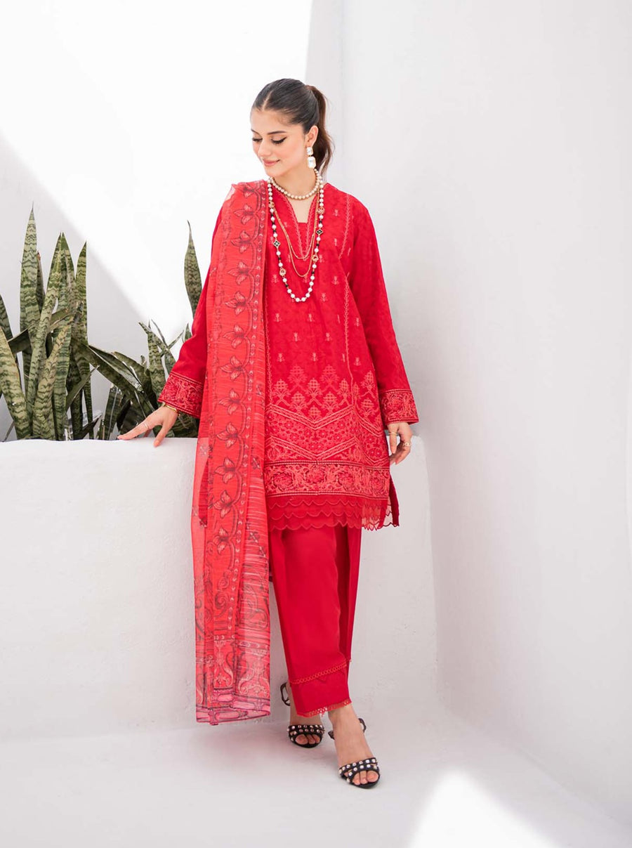 Nuriyaa Chikankari 3 Piece Suit - Laleh