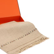 Dynasty Premium Mens Pure Wool Shawl Lux Woolen - Cement - FaisalFabrics.pk