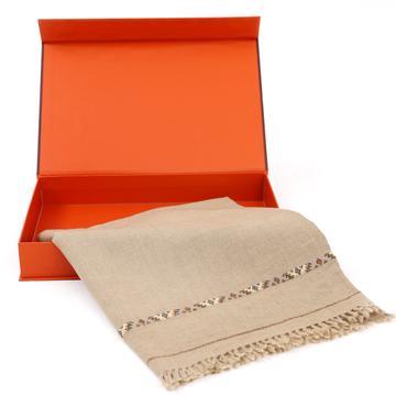 Dynasty Premium Mens Pure Wool Shawl Lux Woolen - Cement - FaisalFabrics.pk