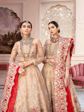 Imrozia Premium Embroidered Brides Collection 3pc Suit I-05 Beige - FaisalFabrics.pk